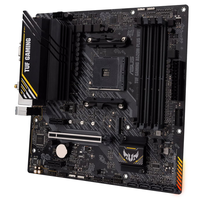 ASUS TUF GAMING A520M-PLUS WIFI AMD A520 Micro ATX AM4 ASUS TUF GAMING A520M-PLUS WIFI AMD A520 Micro ATX AM4