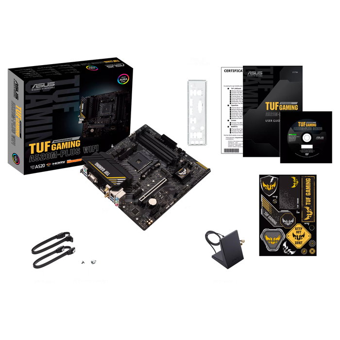 ASUS TUF GAMING A520M-PLUS WIFI AMD A520 Micro ATX AM4 ASUS TUF GAMING A520M-PLUS WIFI AMD A520 Micro ATX AM4