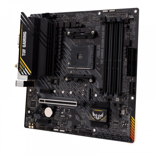 ASUS TUF GAMING A520M-PLUS WIFI AMD A520 Micro ATX AM4 ASUS TUF GAMING A520M-PLUS WIFI AMD A520 Micro ATX AM4