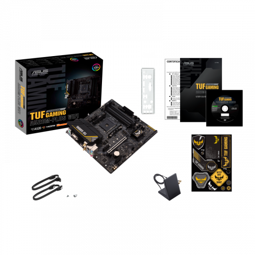 ASUS TUF GAMING A520M-PLUS WIFI AMD A520 Micro ATX AM4 ASUS TUF GAMING A520M-PLUS WIFI AMD A520 Micro ATX AM4