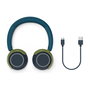 Philips TAK4200CT/00 Auriculares Diadema Bluetooth 5.4 Supraaurales Inalámbricos, 20-20000 Hz, 45h Batería, Reducción de Ruido, Color Azul y Verde