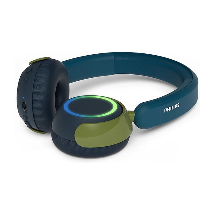 Philips TAK4200CT/00 Auriculares Diadema Bluetooth 5.4 Supraaurales Inalámbricos, 20-20000 Hz, 45h Batería, Reducción de Ruido, Color Azul y Verde