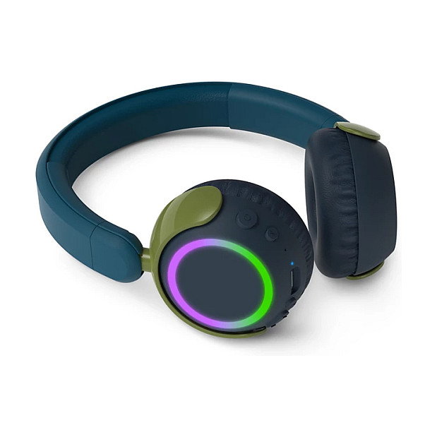 Philips TAK4200CT/00 Auriculares Diadema Bluetooth 5.4 Supraaurales Inalámbricos, 20-20000 Hz, 45h Batería, Reducción de Ruido, Color Azul y Verde