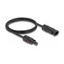 DeLOCK Cable solar DL4 4 mm² macho a hembra 1 m negro