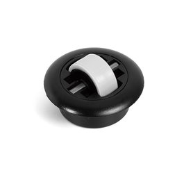 RUEDAS Y ACCESORIOS Rodillo Fijo Rollen Soft D54-40 Negro - Aro D27mm - Goma Blanda (Soft)