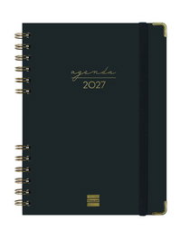 Finocam Agenda Anual 2027 Trendy Alma Wire-O Negra