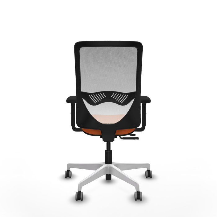 PIQUERAS Y CRESPO Silla de oficina Zulema Naranja y Blanco