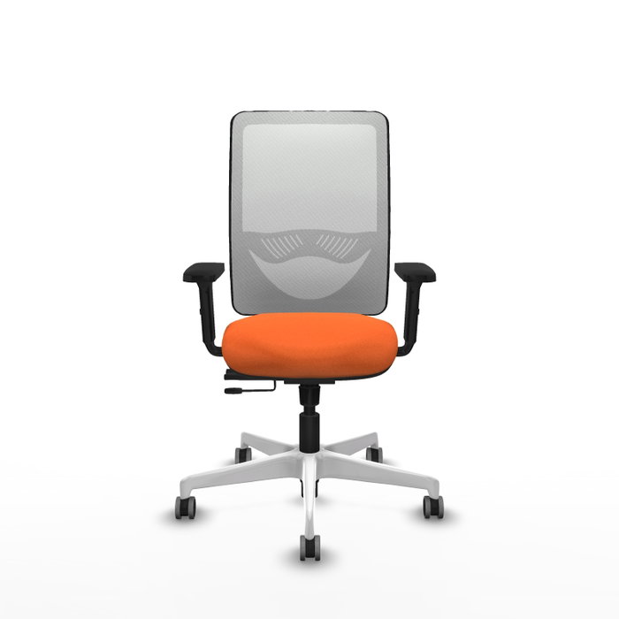 PIQUERAS Y CRESPO Silla de oficina Zulema Naranja y Blanco