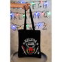 ERIK Bolsa shopping Hellfire Club Stranger Things 100% Algodón Reciclado con Asas para Hombro