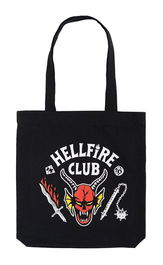 ERIK Bolsa shopping Hellfire Club Stranger Things 100% Algodón Reciclado con Asas para Hombro