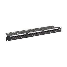 EFB Elektronik Patchpanel Cat.6 UTP 24xRJ-45 Negro