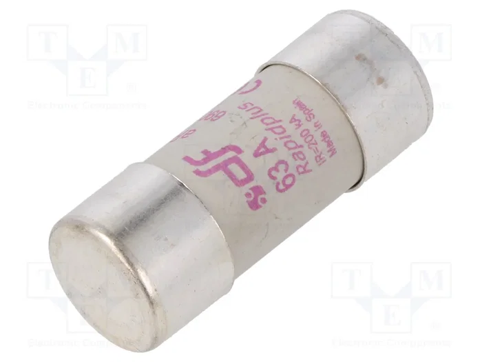 DF ELECTRIC Fusible de Cartucho 63A 22x58mm DF ELECTRIC Fusible de Cartucho 63A 22x58mm