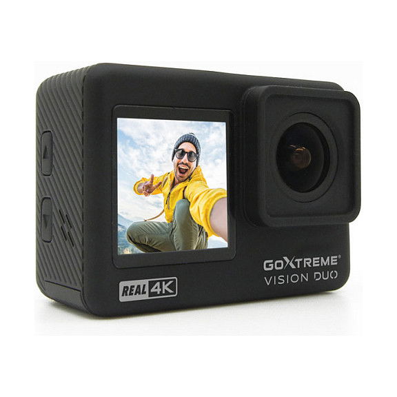 EASYPIX GoXtreme Vision DUO 4K Acción Cámara 12 MP WiFi 120 fps Pantalla Táctil 2" Resistente al Agua 30m con Estuche y Accesorios EASYPIX GoXtreme Vision DUO 4K Acción Cámara 12 MP WiFi 120 fps Pantalla Táctil 2" Resistente al Agua 30m con Estuche y Accesorios