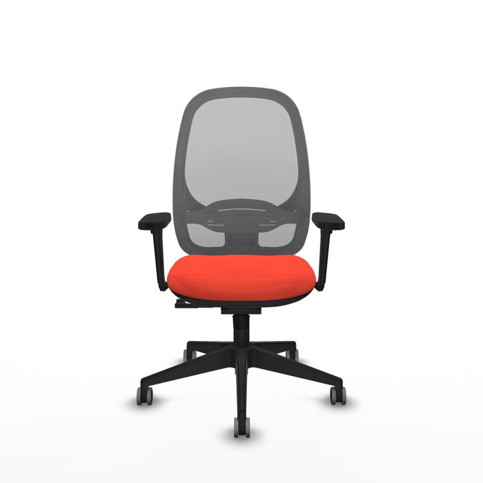 PIQUERAS Y CRESPO Silla de oficina Cilanco con mecanismo Sincro, Naranja oscuro y Gris PIQUERAS Y CRESPO Silla de oficina Cilanco con mecanismo Sincro, Naranja oscuro y Gris