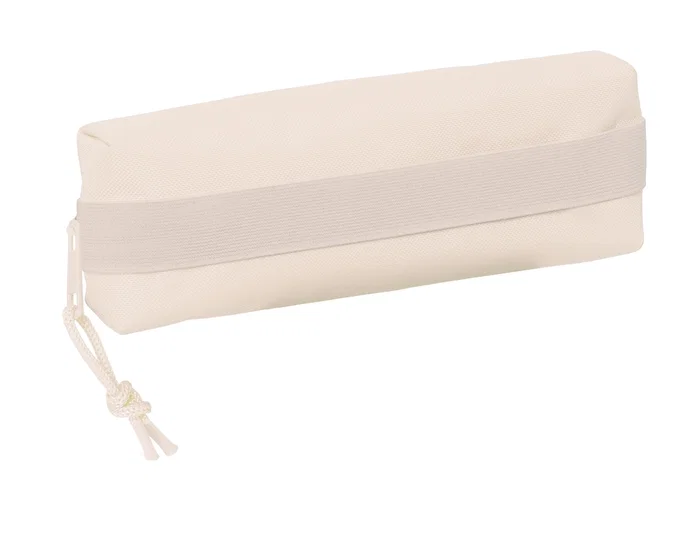 Safta Portatodo Escolar Rectangular con Goma Elástica Rosa Claro