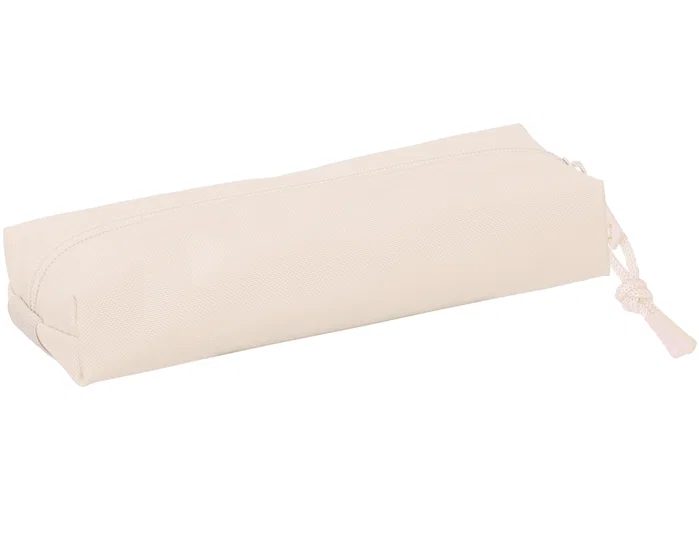 Safta Portatodo Escolar Rectangular con Goma Elástica Rosa Claro