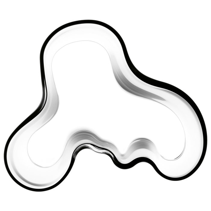 Iittala Jarrón Alvar Aalto Transparente Cristal Soplado Altura 16 cm (2 Unidades)