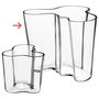 Iittala Jarrón Alvar Aalto Transparente Cristal Soplado Altura 16 cm (2 Unidades)