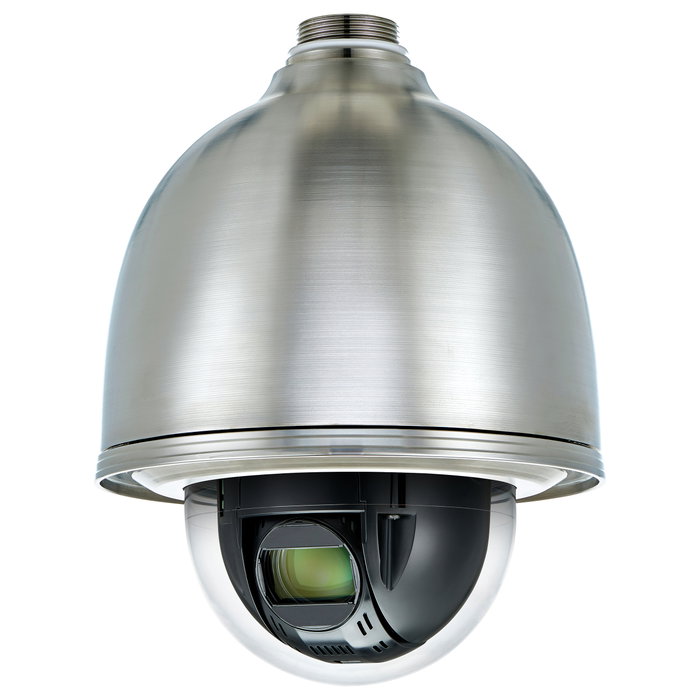Hanwha QNP-6320HS Cámara de Seguridad IP PTZ Exterior 2MP PoE IR IP66 IK10 Techo Plata
