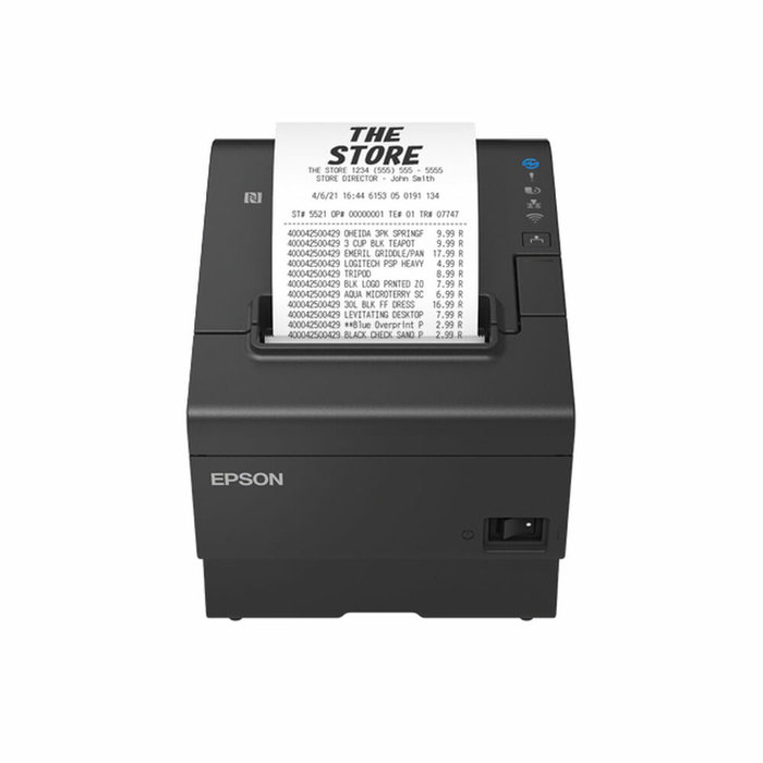 Epson TM-T88VII Impresora de Recibos Térmica Negra con USB y Ethernet