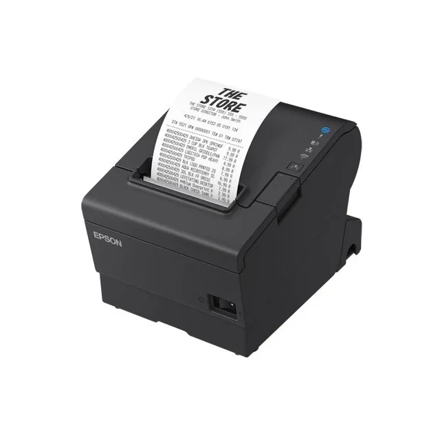 Epson TM-T88VII Impresora de recibos térmica 180x180 DPI, 500mm/s, USB, Ethernet, Inalámbrica y Alámbrica, Negra