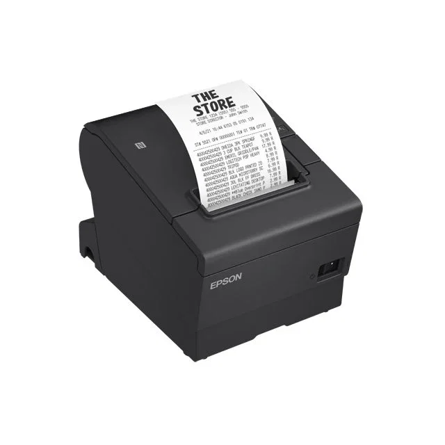 Epson TM-T88VII Impresora de recibos térmica 180x180 DPI, 500mm/s, USB, Ethernet, Inalámbrica y Alámbrica, Negra