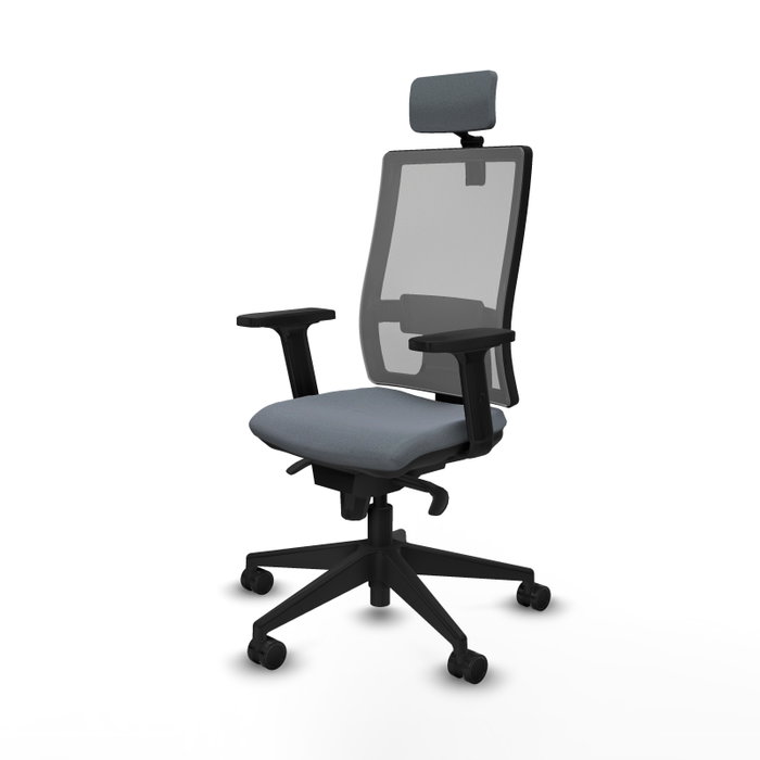PIQUERAS Y CRESPO Silla de oficina Horna Gris con Mecanismo Sincro PIQUERAS Y CRESPO Silla de oficina Horna Gris con Mecanismo Sincro