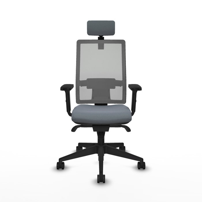 PIQUERAS Y CRESPO Silla de oficina Horna Gris con Mecanismo Sincro PIQUERAS Y CRESPO Silla de oficina Horna Gris con Mecanismo Sincro