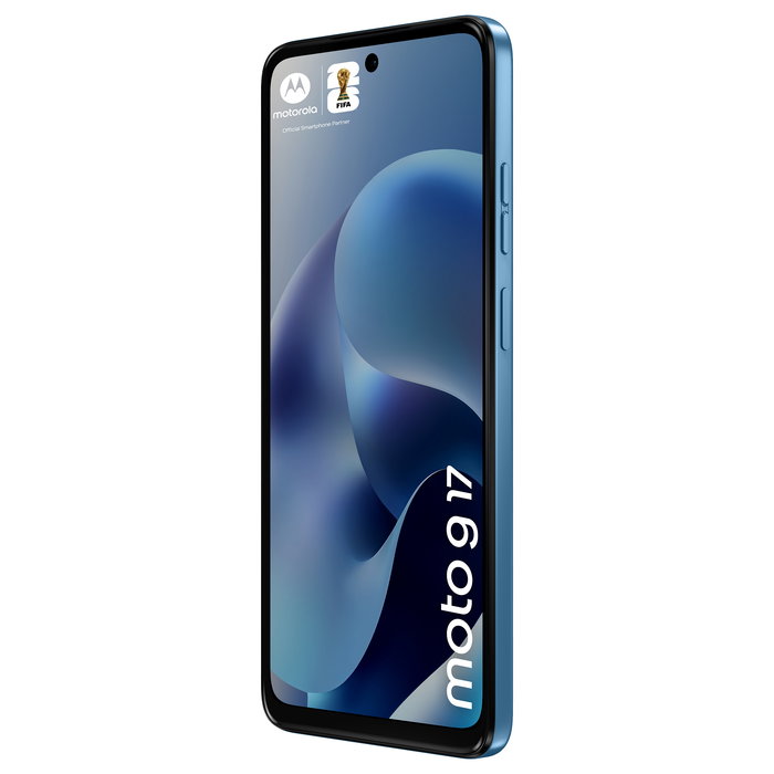 Motorola moto g17 Smartphone 6.72" 4G 4/128 GB Android 15 Dual SIM Pantalla LCD 2400x1080 Procesador Helio G81 Extreme Cámara 50 MP + 5 MP Batería 5200 mAh Color Alaskan Blue
