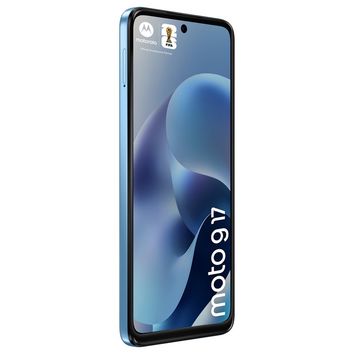 Motorola moto g17 Smartphone 6.72" 4G 4/128 GB Android 15 Dual SIM Pantalla LCD 2400x1080 Procesador Helio G81 Extreme Cámara 50 MP + 5 MP Batería 5200 mAh Color Alaskan Blue