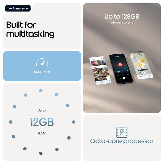 Motorola moto g17 Smartphone 6.72" 4G 4/128 GB Android 15 Dual SIM Pantalla LCD 2400x1080 Procesador Helio G81 Extreme Cámara 50 MP + 5 MP Batería 5200 mAh Color Alaskan Blue