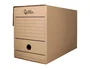 Liderpapel Caja de archivo definitivo folio doble ancho cartón reciclado kraft