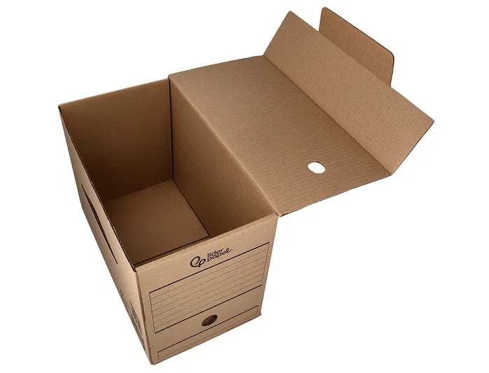 Liderpapel Caja de archivo definitivo folio doble ancho cartón reciclado kraft Liderpapel Caja de archivo definitivo folio doble ancho cartón reciclado kraft