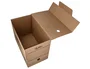 Liderpapel Caja de archivo definitivo folio doble ancho cartón reciclado kraft