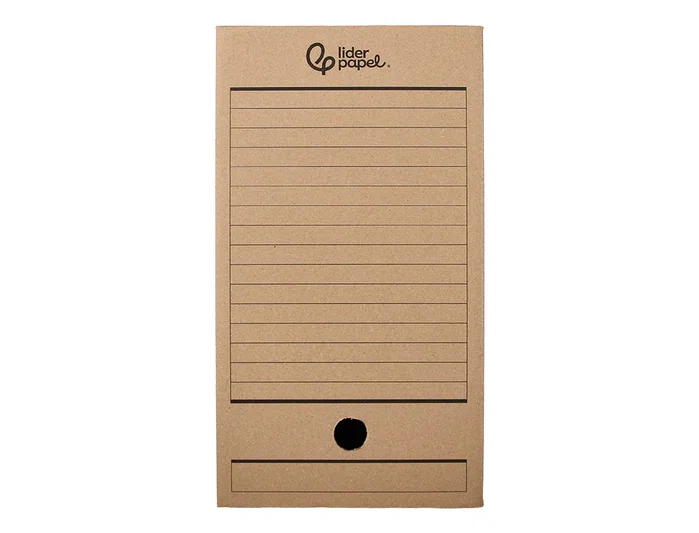 Liderpapel Caja de archivo definitivo folio doble ancho cartón reciclado kraft Liderpapel Caja de archivo definitivo folio doble ancho cartón reciclado kraft