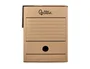 Liderpapel Caja de archivo definitivo folio doble ancho cartón reciclado kraft