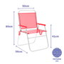 Marbueno Silla Plegable de Aluminio Coral