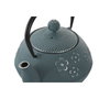 DKD Home Decor Tetera de Hierro Colado e Inox Flores Azul 800ml
