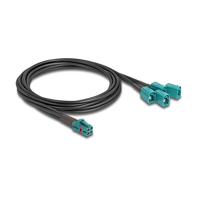 DeLOCK Cable Mini FAKRA Z de quad a 4 x FAKRA Z Buchse B-Typ DeLOCK Cable Mini FAKRA Z de quad a 4 x FAKRA Z Buchse B-Typ