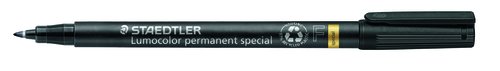 Rotulador Permanente Staedtler 319 Lumocolor (F) Negro (Set de 10) Rotulador Permanente Staedtler 319 Lumocolor (F) Negro (Set de 10)