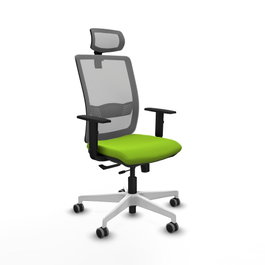 PIQUERAS Y CRESPO Silla de oficina Haches Pistacho y Gris