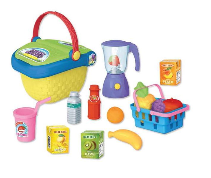 JugaToys Cesta Picnic con accesorios y batidora JugaToys Cesta Picnic con accesorios y batidora