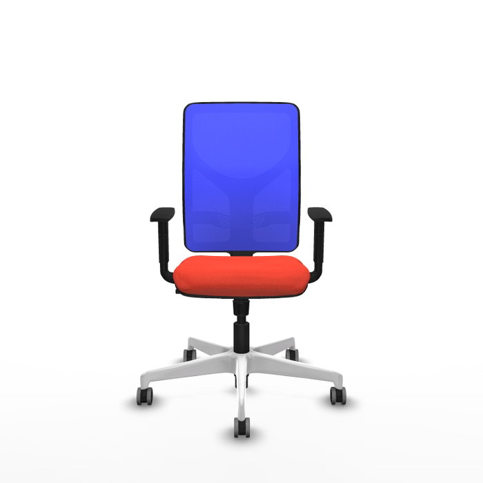 PIQUERAS Y CRESPO Silla de oficina Motilla con mecanismo Sincro, Naranja oscuro y Azul PIQUERAS Y CRESPO Silla de oficina Motilla con mecanismo Sincro, Naranja oscuro y Azul