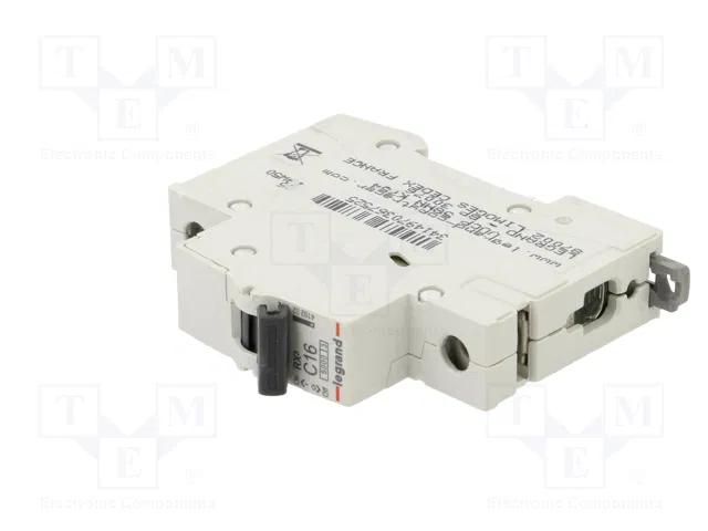 LEGRAND RX3 Interruptor magnetotérmico 16A 1P Curva C LEGRAND RX3 Interruptor magnetotérmico 16A 1P Curva C