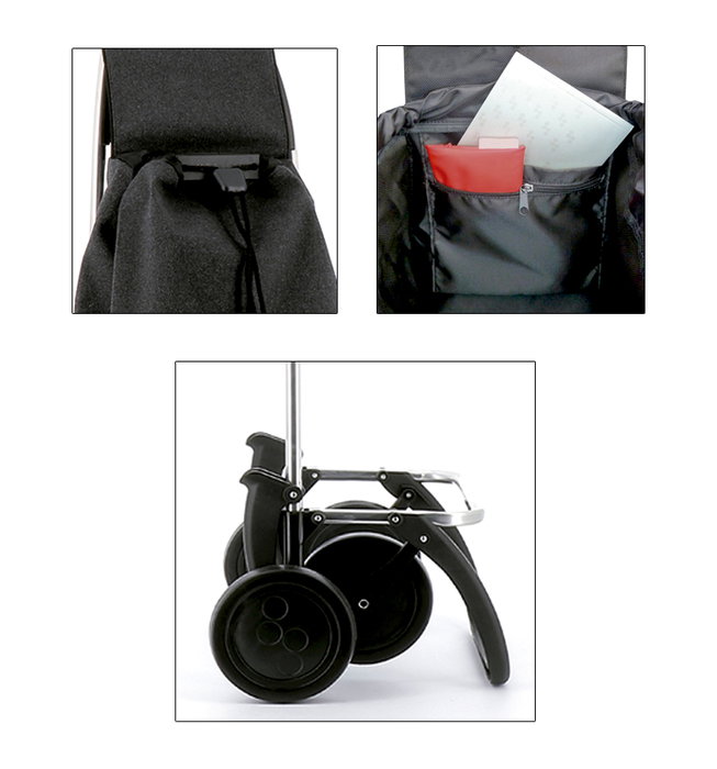ROLSER Carro de la compra IMAX MF4 con bolsa saco Klein