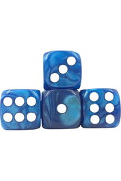 Sas Trade Invaders Dado D6 de 16 mm Blue Pearl