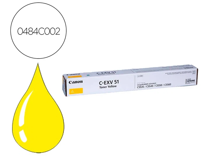 Canon C-EXV 51 Amarillo 0484C002