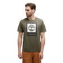 Camiseta de Manga Corta Hombre Timberland Stack Logo Oliva