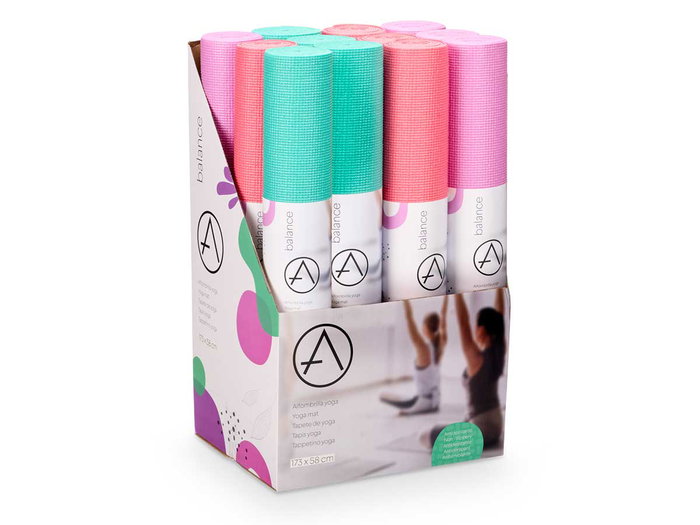 Arte Regal Alfombrilla Yoga Colores Vivos Surtidos 173 x 58 cm (Set de 12)