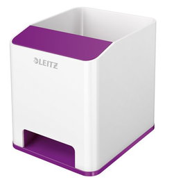 LEITZ WOW DUAL Portalápices Violeta/Blanco
